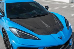 Capot avant en Fiber de carbone pour Chevrolet <span class=keywords><strong>Corvette</strong></span> C8 ST Style Bonnet - Product Image 5