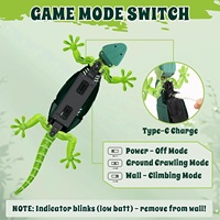 Robot jouet télécommandé KK Rc Wall-Climbing Crawler Gecko rechargeable à 4 canaux avec une portée de 10 à 20 m pour les enfants, utilisation en intérieur et en extérieur