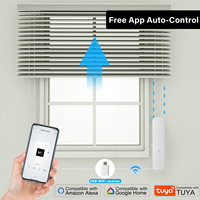 Tuya WiFi Smart Pull Perle Rideau Moteur Smart Home Stores roulants électriques avec APP/Commande vocale Compatible Alexa Google Home