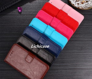 Lichicase kinh doanh từ da lật Ví đứng Cover quay lại cho TECNO Spark 10c tự động đóng cửa trường hợp - Product Image 1