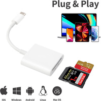 Adaptador de Lector de Tarjetas OTG 2 en 1 USB 3.1 Tipo C SD TF 4.0 UHS-II de Doble Ranura