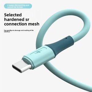 Ba-trong-một sạc điện thoại di động Phụ kiện nhanh chóng <span class=keywords><strong>Flash</strong></span> Silicone Cáp dữ liệu cho điện thoại <span class=keywords><strong>Android</strong></span> xe tương thích với Type-C & máy tính - Product Image 3