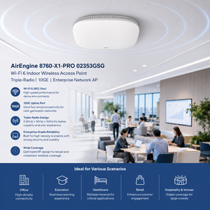 Point d'accès sans fil intérieur Wi-Fi 6 Huawei AirEngine 8760-X1-<span class=keywords><strong>PRO</strong></span> 02353GSG Triple radio 10GE pour réseau d'entreprise - Product Image 4