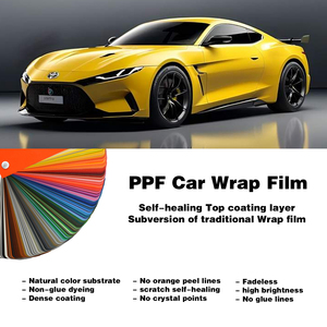 Rouleaux de film vinyle PPF couleur personnalisés en usine, de la meilleure qualité, pour enveloppement complet de voiture avec film de protection de peinture PPF couleur - Product Image 4
