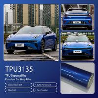 Film TPU PPF Sepang Blue, anti-jaunissement, résistant et durable pour le style complet du véhicule, rouleau en gros