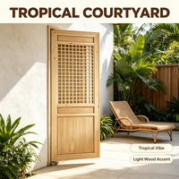 Porte en bois massif de pin non fini, surface lisse, porte intérieure pour usage domestique