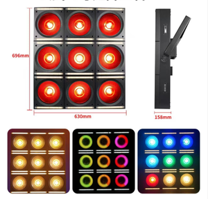 Barre de lumière <span class=keywords><strong>LED</strong></span> 9x50W RGB 3-en-1 à matrice <span class=keywords><strong>triple</strong></span> intégration pour DJ, discothèque, piste de danse et décorations de Noël - Product Image 2