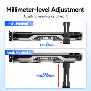 JEYI Factory Wholesale <strong>GPU</strong> Anti-Sag Bracket, Adjustable Holder for RTX 40/50 Series, 10KG Load, Universal <strong>Mount</strong> (OEM Available) - Product Image 2