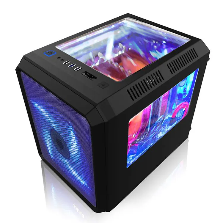 Fabricación de Mini ITX PC de juegos Micro ATX Gamer juegos caso