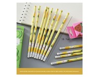 Lot de 12 crayons HB Kawaii en forme de fruits, crayons à dessin en bois mignons en forme de fraise avec gomme, stylo à croquis, fournitures scolaires et de bureau pour enfants, cadeau