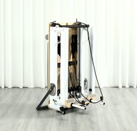 LADYGLOW Reformer de Pilates en Oferta, Trapecio para Ejercicios de Pilates, Reformer con Ajuste de Resistencia