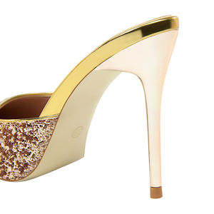 283-12 di Modo semplice metallo <span class=keywords><strong>con</strong></span> <span class=keywords><strong>tacco</strong></span> a spillo <span class=keywords><strong>tacco</strong></span> <span class=keywords><strong>alto</strong></span> bocca superficiale sottolineato paillettes baotou pantofole <span class=keywords><strong>sandali</strong></span> femminili - Product Image 6