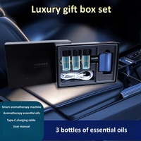 Diffuseur d'arômes intelligent pour voiture, rechargeable par USB, sans eau, à huiles essentielles, parfum naturel pur, pour la ventilation de la voiture