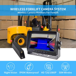 Sistem kamera <span class=keywords><strong>Forklift</strong></span> aluminium 7 inci dengan sistem peringatan kedekatan & garis Laser merah IP69K 4CH AHD untuk <span class=keywords><strong>Forklift</strong></span> 60V - Product Image 5