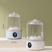 Mini machine à laver portable rechargeable sans fil pour dortoir et usage domestique, idéale pour les petits articles, sous-vêtements, chaussettes, avec tasse à linge incluse