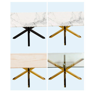 <span class=keywords><strong>Tavolo</strong></span> da Pranzo <span class=keywords><strong>di</strong></span> Design Minimalista Contemporaneo Moderno e Resistente con <span class=keywords><strong>Piano</strong></span> in <span class=keywords><strong>Vetro</strong></span> e Gambe in Metallo Dorato <span class=keywords><strong>per</strong></span> Cucina e Sala da Pranzo - Product Image 6