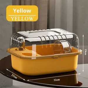 Cage à <span class=keywords><strong>hamster</strong></span> en plastique transparente, villa panoramique de luxe, double couche dorée, espace <span class=keywords><strong>extra</strong></span>-<span class=keywords><strong>large</strong></span>, trois lignes, fournitures pour animaux de compagnie rongeurs - Product Image 3