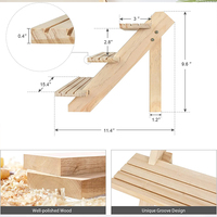 Présentoir en bois à 3 niveaux, support pour boucles d'oreilles et bagues, présentoir de Table de détail, organisateur, support pour cupcakes, échelle de bureau, support pour plantes