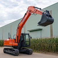 Excavatrice sur chenilles HT150 de 15 tonnes, machine de terrassement, équipement de construction de grande taille