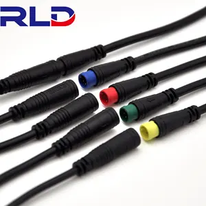 Enchufe de cable eléctrico M6 M7 M8 IP67 IP68 macho hembra 2 pines 3 pines 4 pines 5 pines Conector Led iluminación exterior Cable impermeable