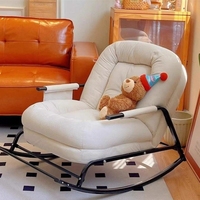 Fauteuil pouf moderne en cuir tufté canapé paresseux pliable pour salon chambre à coucher meubles au design créatif pour la maison et l'hôtel