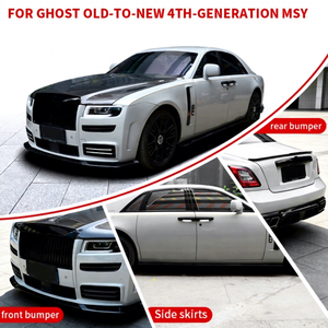 Kit de Carrocería MSY de Fibra de Carbono de 4ª Generación (Estilo Antiguo a Nuevo) para Rolls Royce Ghost: Parachoques Delantero, Faldones Laterales, Guardabarros, Piezas del Capó del Motor - Product Image 1