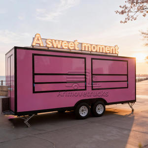 Remolque de Comida de Lujo Totalmente Equipado, Carrito de Té Boba, Smoothies, Postres, Panqueques, Helados, Camión de Comida en Venta, EE. UU., Alemania - Product Image 3
