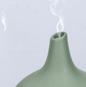 Humidificador de escritorio de aromaterapia inteligente, dispensador de fragancia automático de medusas de llama de cerámica para dormitorio, humidistato para el hogar - Product Image 2