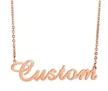 Großhandel Mode Custom Name Brief Alphabet Choker Kette 18k Gold Überzogene Edelstahl Schmuck Anhänger Halskette