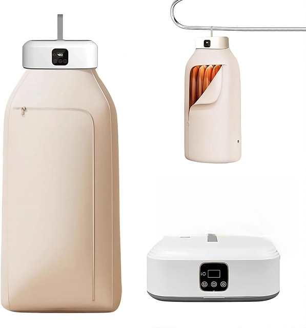 Mini Drying Machine Hanging Clothes Dryer Multiple Timed Drying Modes Portable Electric Clothes Dryer Machine