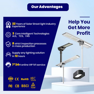 Lampadaire solaire LED étanche IP65 rechargeable Joinshare – Éclairage extérieur commercial - Product Image 6