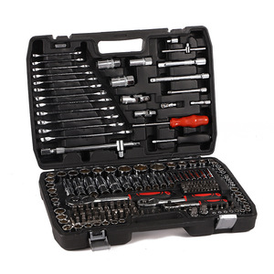 Juego de Herramientas Profesional de 118 Piezas de Acero al Carbono con Estuche Rígido, Juego de Llaves de Trinquete y Dados para Mecánico de Automóviles, Motocicletas y Automóviles - Product Image 1