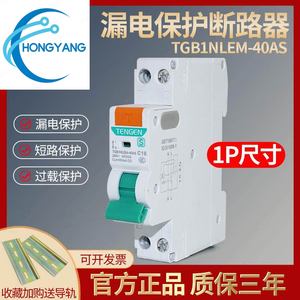Disjoncteur différentiel TENGEN Tianzheng Electric 1P, protection domestique double entrée et double sortie contre les fuites de courant - Product Image 4