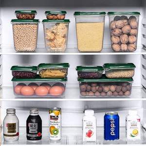 Juego de refrigerador de plástico de 17 piezas para almacenamiento de alimentos, caja de almacenamiento <span class=keywords><strong>Rectangular</strong></span> para frutas refrigeradas, caja de PP - Product Image 4