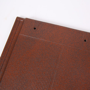 Tegole in Ceramica Piatte Curve Stile Giapponese per Tetti di Ville e Giardini; Tegole Smaltate Rosse Shanhe Resistenti al Fuoco Fornite dal Produttore - Product Image 2