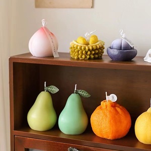 Fruit Series Silicone <b>Candle</b> <b>Mold</b> Round Shape For DIY <b>Candles</b> And Baking Pudding Jelly <b>Molds</b> Commercial Use - Product Image 4