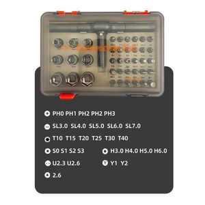 Juego de destornilladores de trinquete 43 en 1, kit de herramientas de reparación multifuncional con punta magnética de grado industrial, con puntas Phillips y Torx - Product Image 1