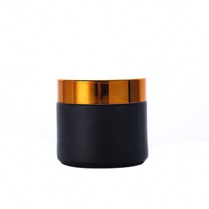 Conteneur personnalisé pour soins de la peau 5 10 15 20 ml 30 50 100 g Pot en verre rond ambré avec couvercles - Product Image 4