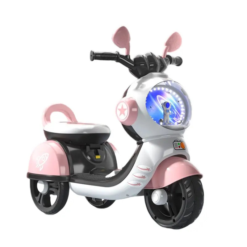 Children's Toy Electric Motorcycle Baby Tricycle Kid Battery Car Charging Boy And Girl Magnolia Car