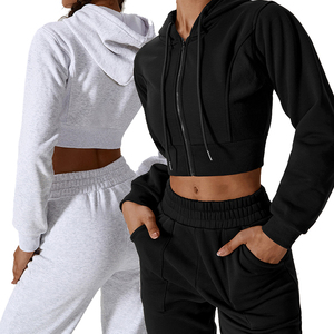 Ensemble deux pièces personnalisé Y2K Streetwear en polyester/coton écologique avec capuche et pantalon tie-dye pour femme - Product Image 1