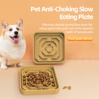 Assiette à lécher en silicone de qualité alimentaire, anti-renversement, antidérapante, anti-étouffement, portable, pour chats et chiens