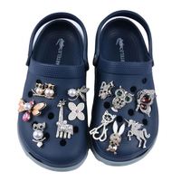 Breloques de chaussures en alliage brillant avec strass, libellule, rose, insecte, hibou en PVC pour la décoration de pantoufles, cadeaux de Noël pour la décoration de chaussures