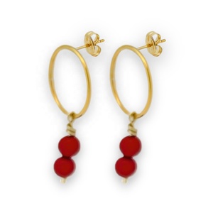 Classic Minimalist 14K Gold 10mm Hoop Earrings for Women with AAA <b>White</b> Round Shell Pearl Drop-Trendy Elegant Jewelry - Product Image 2