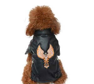 Venta caliente de invierno de lujo para mascotas chaqueta de cuero Elegante <span class=keywords><strong>ropa</strong></span> para mascotas - Product Image 6