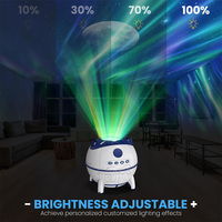 Projecteur de Galaxie pour Plafond, Lampe avec 8 Sons Apaisants, Projecteur d'Aurore et de Lumière Étoilée, Lumière d'Ambiance Nocturne, Projecteur de Galaxie en Forme de Capsule Spatiale