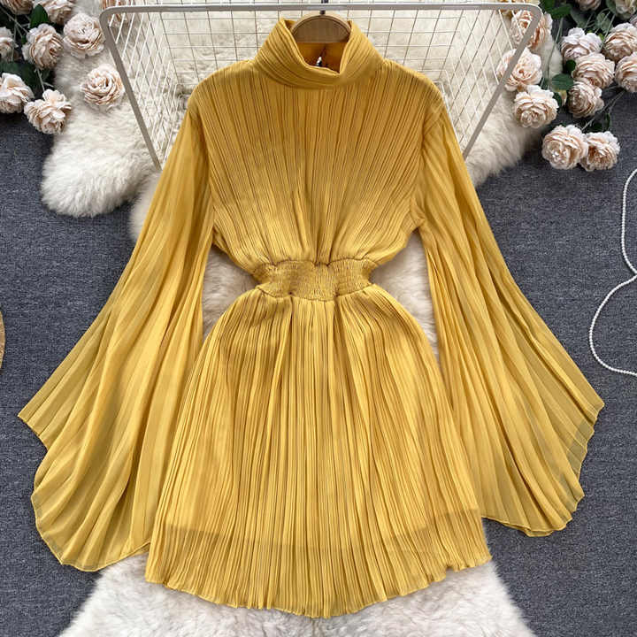 chiffon turtleneck
