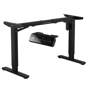 Ergonomic cơ giới điện ngồi đứng lên nâng Bảng khung lên và xuống động cơ duy nhất đôi cột có thể điều chỉnh bàn - Product Image 1