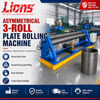 Machine à cintrer les tôles d'acier hydraulique asymétrique à 3 rouleaux automatique Lions W11F pour le formage de cylindres