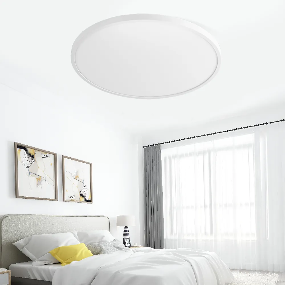 Ultra-dünnes design spiralförmiges paneellicht mehrfarbige optionale LED-lichtquelle verfügbar im schlafzimmer strom 28 w