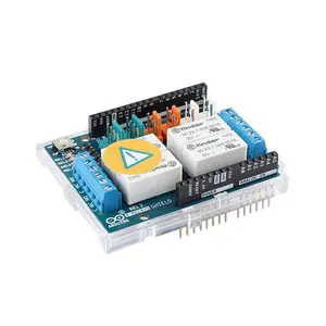 Arduino รีเลย์4รีเลย์ A000110โล่4รีเลย์ขยายไดรเวอร์บอร์ดพัฒนาโมดูลบริการจัดสรร